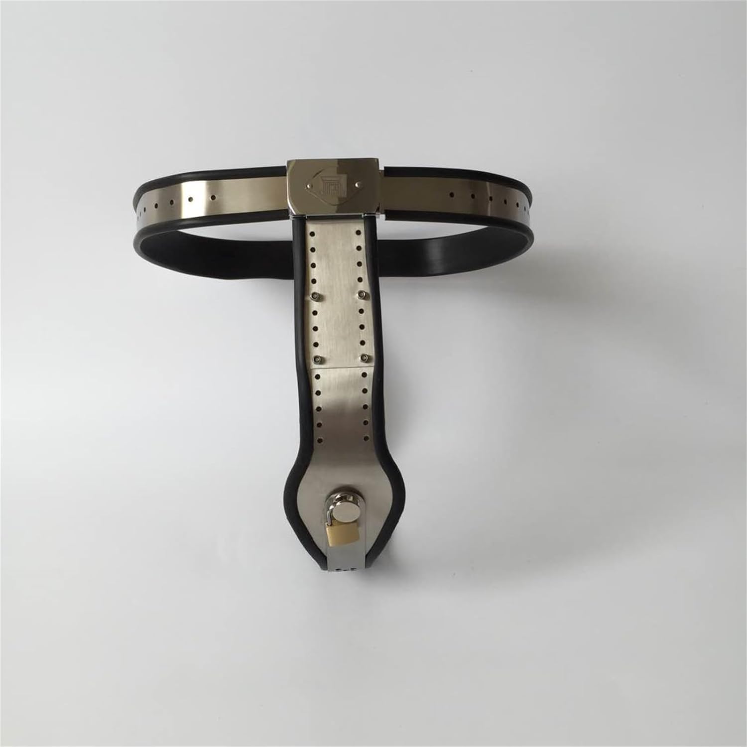 Keuschheitsgürtel Frau mit Defäkationsloch, Edelstahl Chastity Belt mit 2 Schloss Damen Keuschheitsschloss Extrem Bondage Keuschheit Höschen Chastity Gerät Privacy Party Sex Spielzeug