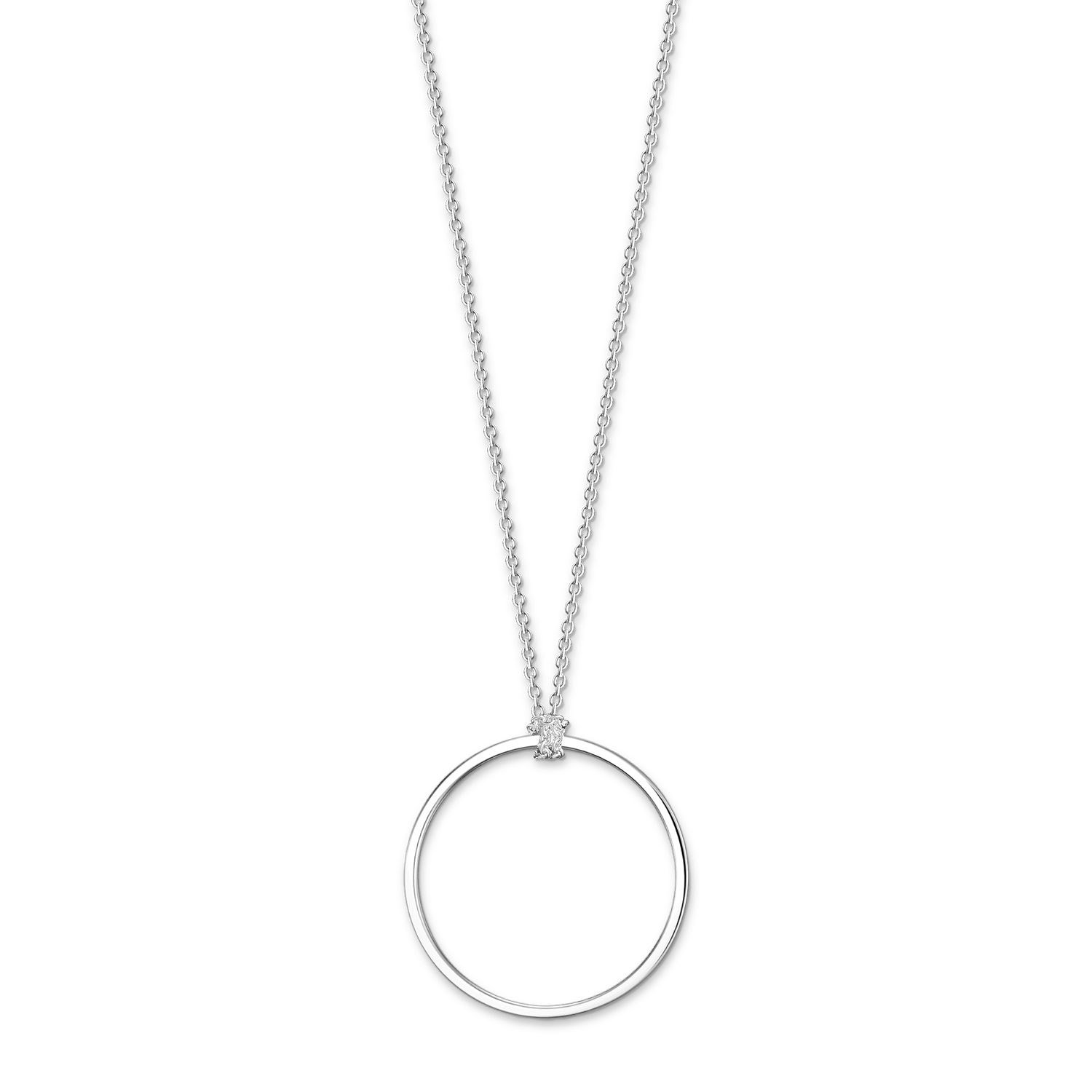 THOMAS SABO Damen Charm-Kette Kreis Charm Club 925 Sterling Silber X0252-001-21