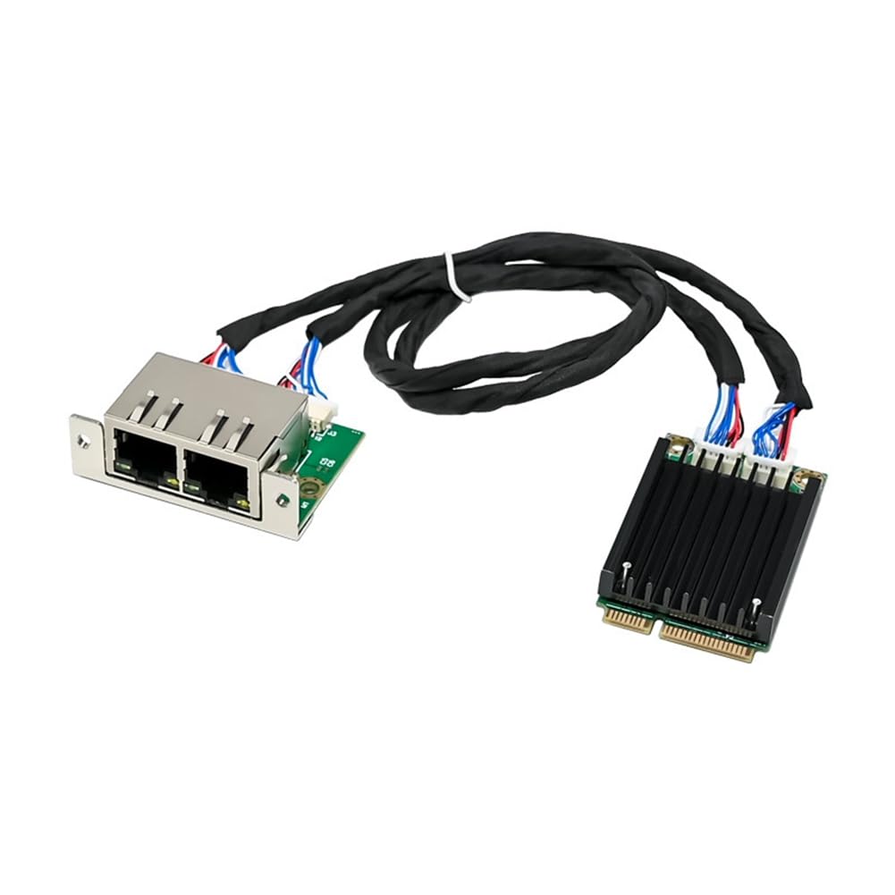 Scheda di Rete Gigabit Dual RJ45 I210-T2 MiniPCIE A RJ45 Adattatore Ethernet per Server NIC Tipo Wired Esterno