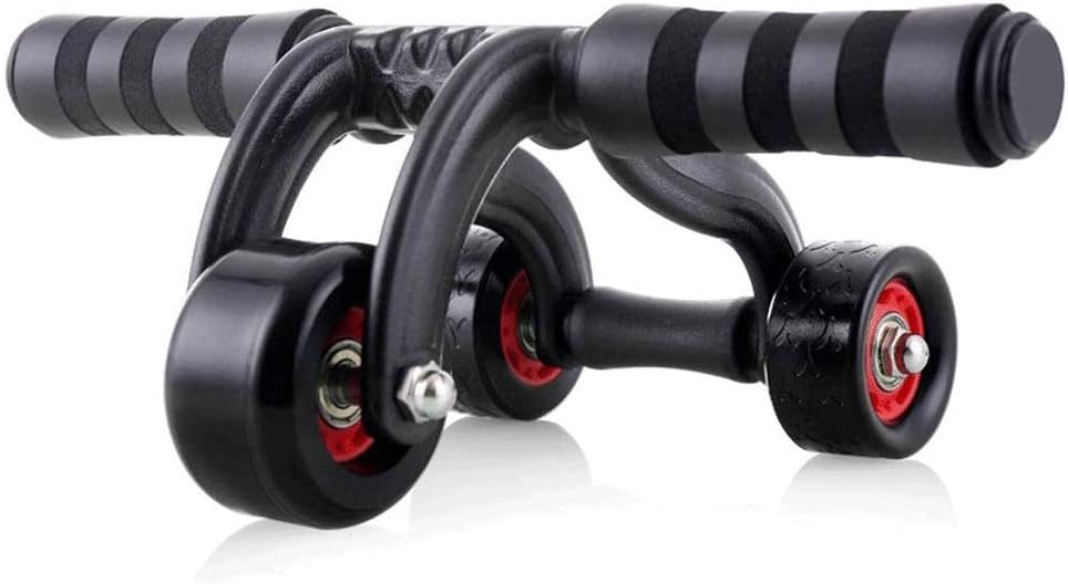 Abdominal Muscle Wheel，Three Wheeled Power Wheel Exercise Abs Roller Home Gym Training Exercising Belly Push