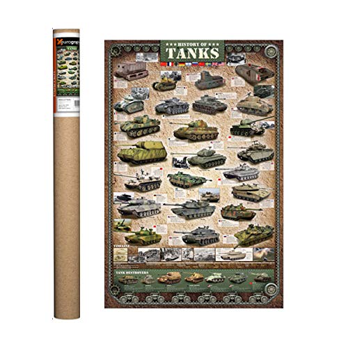 tiger tank poster - EuroGraphics History of Tanks Poster, 36 x 24 inch