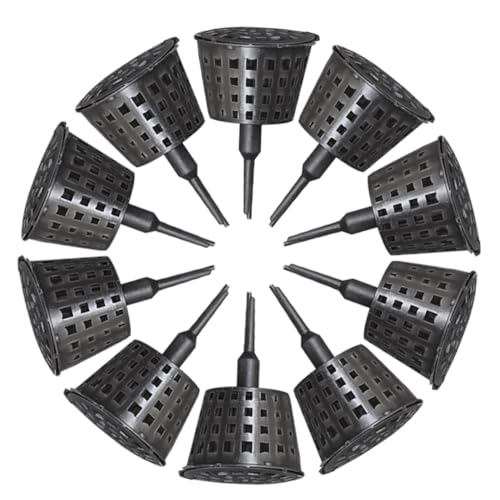 GARIOUANS 20 Piezas Caja de Fertilizante para Bonsái de Plástico Negro con Tapa Diseño Portátil y Resistente para Cuidado y Abonado Controlado de Plantas