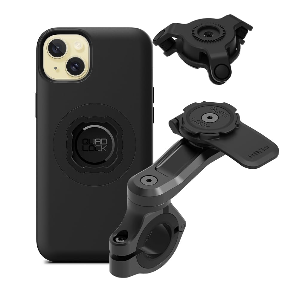 QUAD LOCK Soporte de Teléfono para Manillar de Moto Pro con Amortiguador de Vibraciones y Funda mag para iPhone 15 Pro MAX — view 10