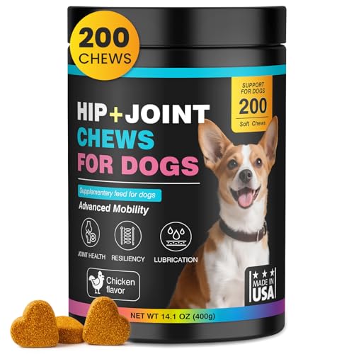 DANQAN Gelenktabletten Hund Arthrose Knochenschutz Tabletten Mit Hund Glucosamin Chondroitin Joint UnterstüTzt Die Gelenke Knochen FüR Bewegungsfreiheit FlexibilitäT 400g Huhn