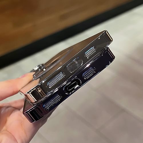 Coque iPhone 14 Plus cuivre plaqué transparent rigide - 4