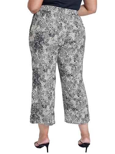 Women's Plus Size Linen Lounge Pant with Front Slip-Sale3
