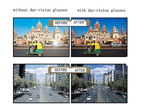 BOOLAVARD 2 PACK HD Night Day Vision Driving Wrap Around Anti-Glare Zonnebril met Gepolariseerde lens voor Mannen en Vrouwen