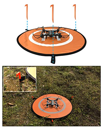 Sipobuy Universelle wasserdichte Tragbare Faltbare Drone Landung Pads/Schürze, Anwendbar RC Drones Hubschrauber, PVB… – Bild 6