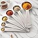 TILUCK Stainless Steel Measuring Spoons Set,Coffee Scoop Spoon,Kitchen Gadgets for Cooking & Baking,Set of 6