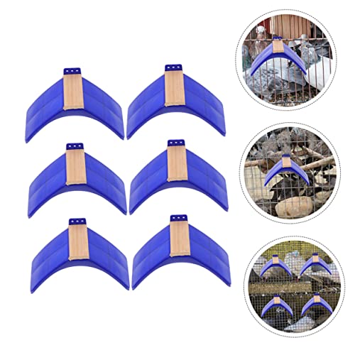 Image of Angoily Solid Wood Pigeon Perch Stand 6Pcs Bird Rest Frame Rack for Pigeon Cage Accessories Indoor Outdoor Bird Playground