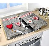WENKO 2521481500 Herdabdeckplatte Herzen 2er Set