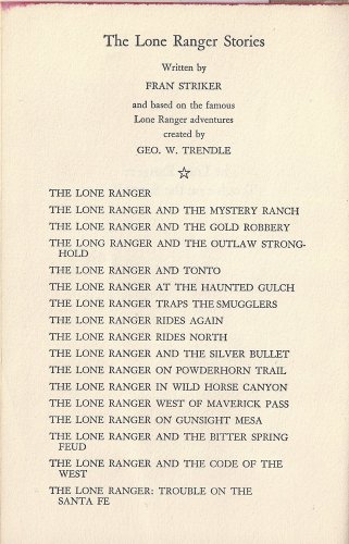 The Lone Ranger Trouble on the Santa Fe B000RTXBFA Book Cover