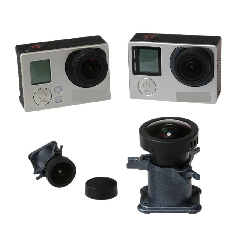 Obiektyw szerokokątny o szerokim kącie do kamery sportowej GoPro Hero 4 3 + czarno-srebrny, 12Mp, mocowanie Go Pro