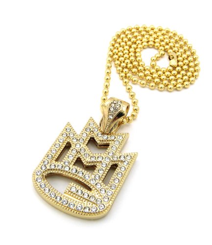 New Iced Out MMG Maybach Group Pendant 3mm/27 Ball Chain Hip Hop Necklace BXZ63G2