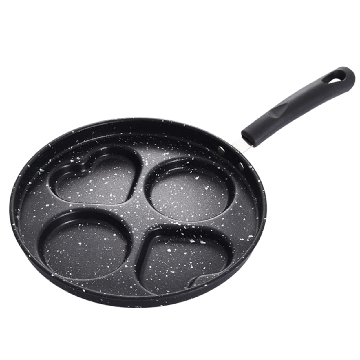 COLLBATH Kleiner Omelettpfanne aus Edelstahl, Schwarz, Multifunktional