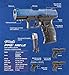 Umarex T4E Walther PPQ .43 Caliber Training Pistol Paintball Gun Marker, Blue