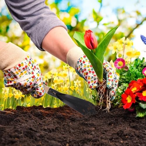Set de herramientas de jardinería 8 piezas con mango de madera miniatura 5