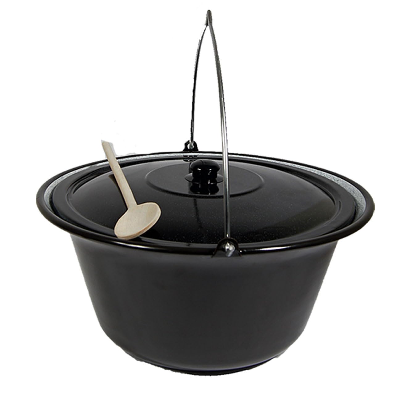 Set Gulaschkessel Gulaschtopf 22 Liter Emaille + Deckel + Gratis Kochlöffel