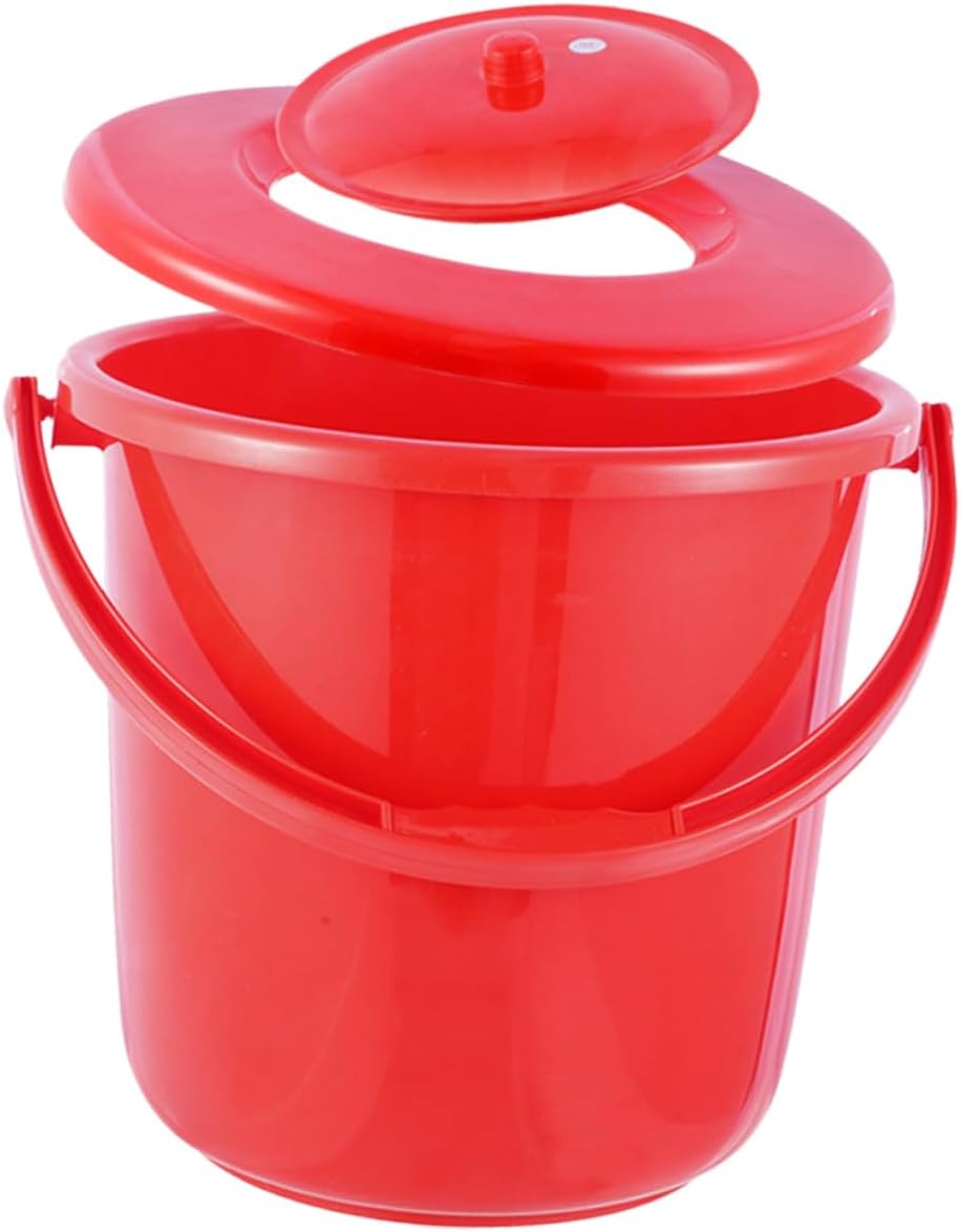 VALICLUD Chamber Pot for Urine Portable Night Urinal Plastic Urinal Pot Lid Boys and Girls Bucket Lightweight and Easy to Carry
