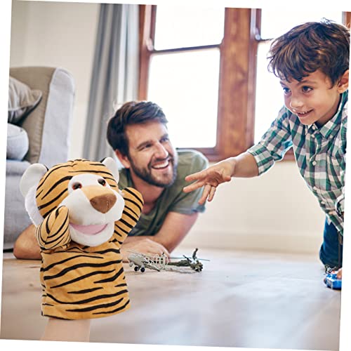 ABOOFAN 2 Peças De Teatro Show De Animais Educativos Desenhos Animados Tigre Forma De Fantoche Para