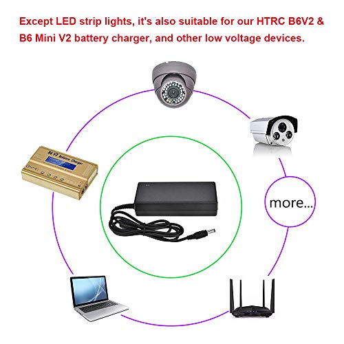Power Adapter Ac 100-240V Switching To Dc 15V 90W 6A, Led Power Supply, For Led Strip Lights, Rc Charger And Other Low Voltage Devices #TOP6