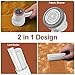 Fabric Shaver Fuzz Remover Rechargeable, HOMEASY Electric Lint Remover Shaver with 3 Blades & LED Digital Display, Sweater Couch Fabric Pill Shaver for Sweater, Couch, Furniture (White)