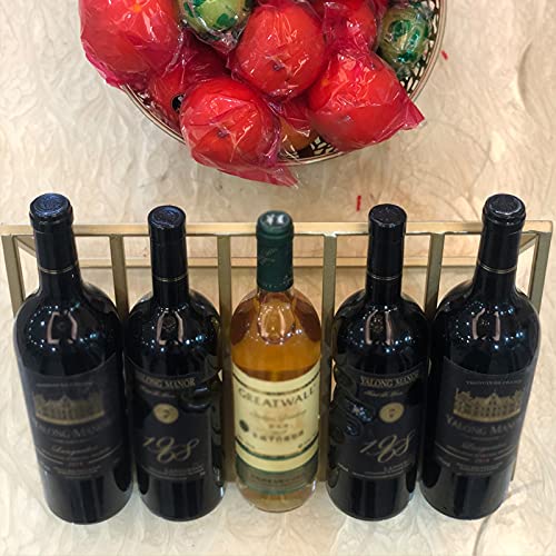 Soporte de vino para 5 botellas, de hierro miniatura 5