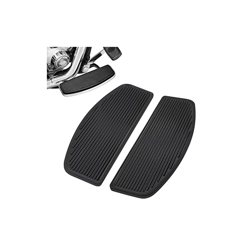 Pbymt-Front-Footboard-Rubber-Insert-Rider-Footboard-Floorboard-Foot-Peg-Footrest-Pad-Compatible-For-Harley-Touring-Softail-Road-King-Electra-Glide-1986-Later 5110tjnesrl. sl500 . ss800