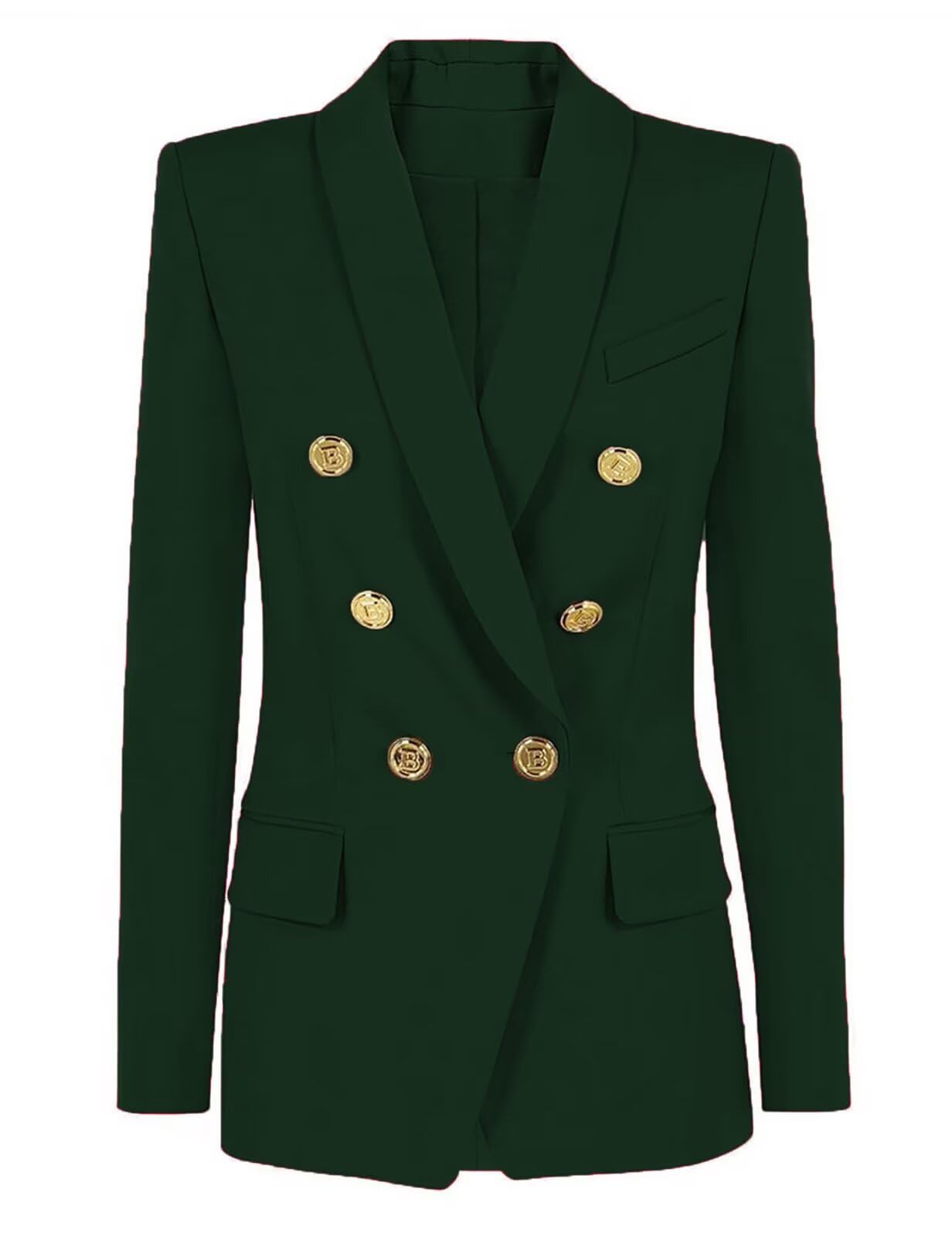 Blazer Jackets for Women Double Breasted Long Jacket Blazers for Women Business Casual Suit Jacket