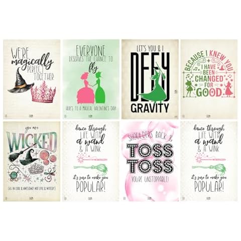 Silly Goose Gifts Wishing You A Wicked Valentine's Day Classroom Sharing Cards (Set of 24) Magical Valentines Class Work Party Exchange Cover