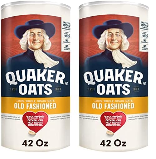 Quaker, Oatmeal, 42 Oz Canister (Pack of 2)