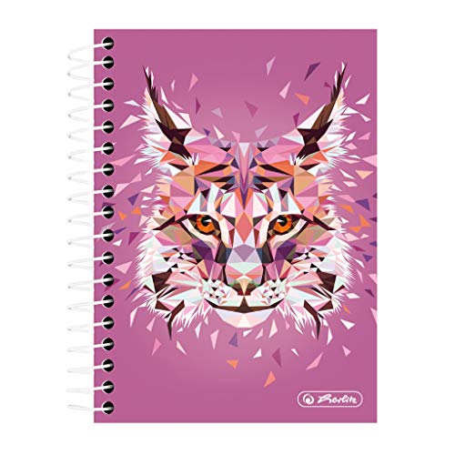 herlitz 50027866   Bloc de notas con espiral, 200 hojas, cuadriculado, 1 unidad