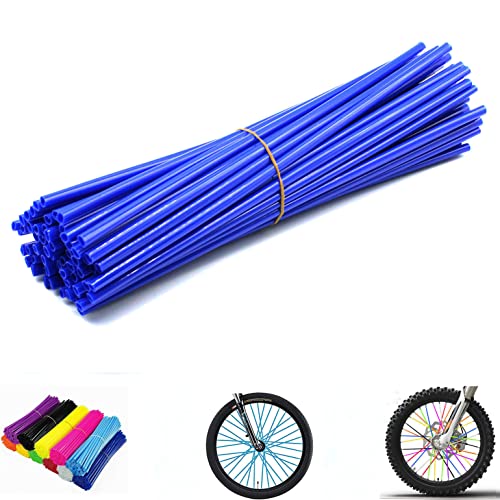 PPXIONG Bike Spoke Wraps for Kawasaki, Navy Blue, 72 pcs