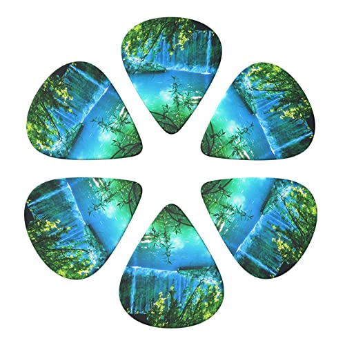 Lot de 6 médiators imprimés cascade avec boîte de rangement pour guitare acoustique et électrique - Les Beatles, Paul McCartney, John Lennon, RIngo Starr, George Harrison Lot de 6 médiators imprimés cascade avec boîte de rangement pour guitare acoustique et électrique – Image 5