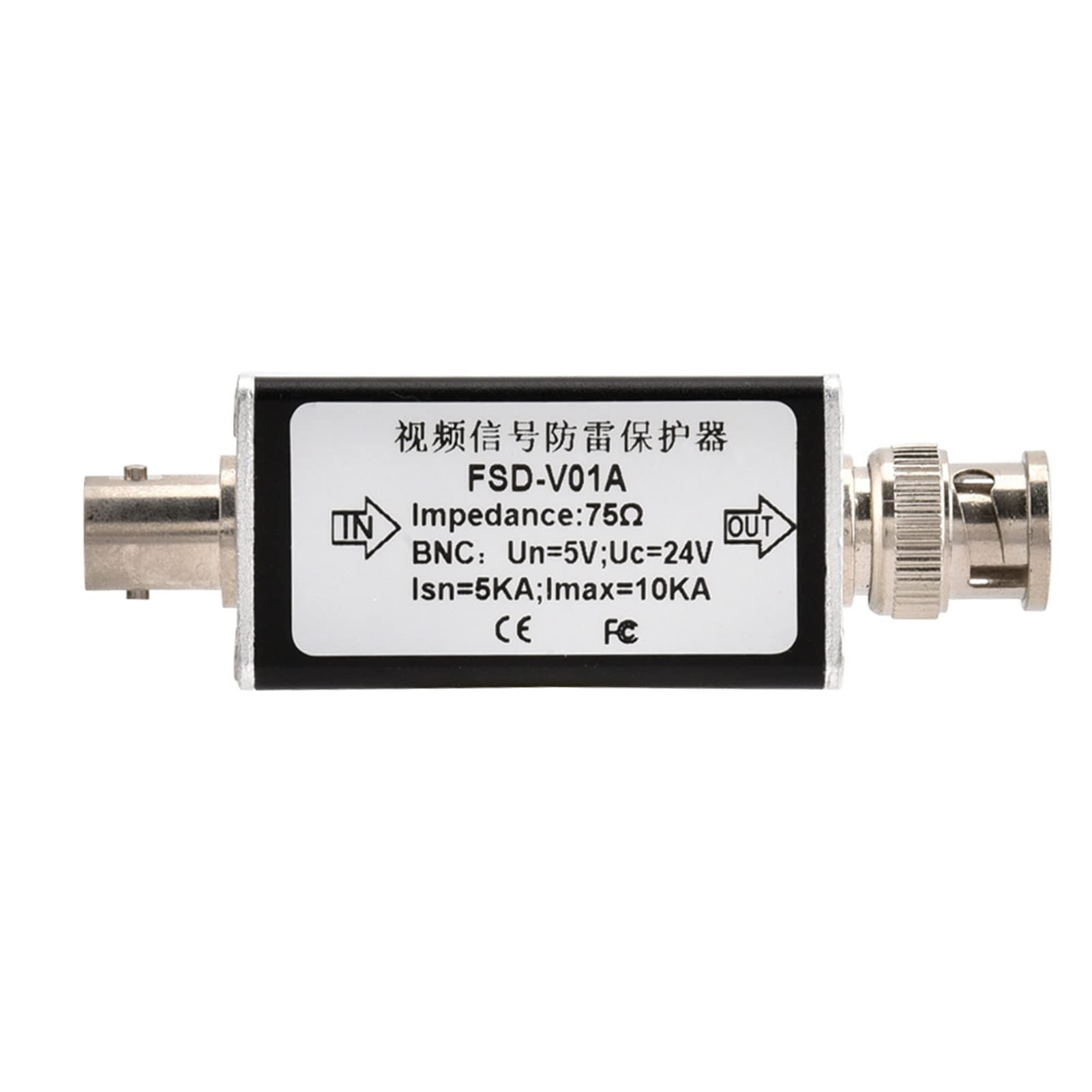 Ethernet Surge Protector, Surge Protector Surge Suppressor 24V Rack Structure with Multi Level Protection for Video Monitoring System