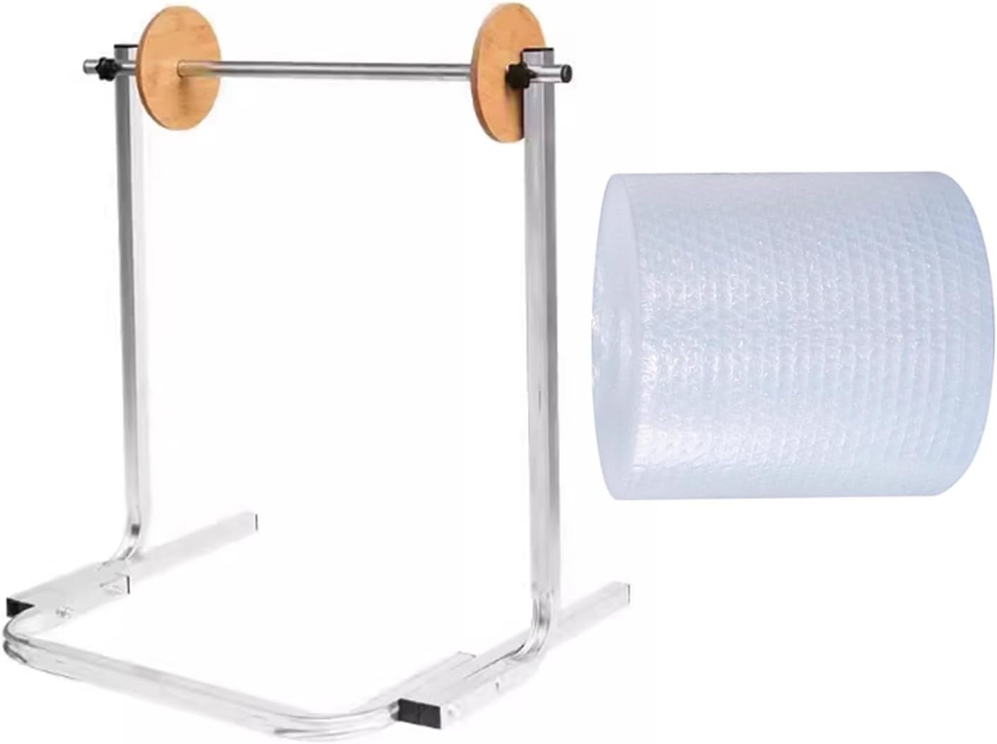 Bubble Wrap Dispenser, Manual Cling Films Dispenser, Heavy-Duty Wrapping Paper Holder for Packing Supplies(40x52x65cm)
