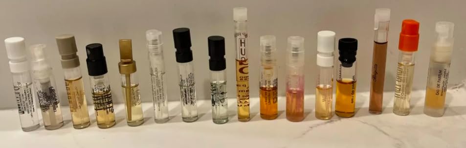 Designer Fragrance Sampler Set for Women, 12 Luxury Perfume Samples, Mixed Variety Pack