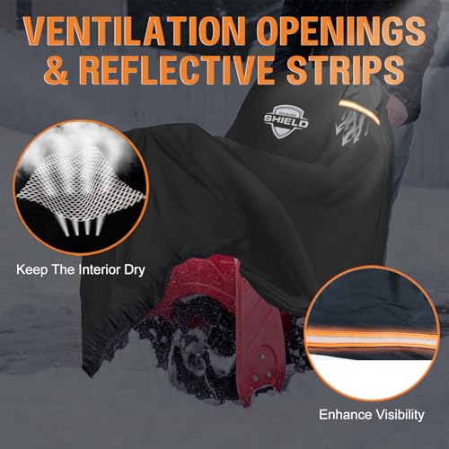 Homeya 420SJ001 Snow Blower Cover, Heavy Duty 600D Waterproof Snowblower Cover, Outdoor Snow Thrower Cover, Universal Fit For Most Two-Stage&Single-Stage Snow Blowers For Ego, Honda, Ryobi, Cub Cadet thumb #5