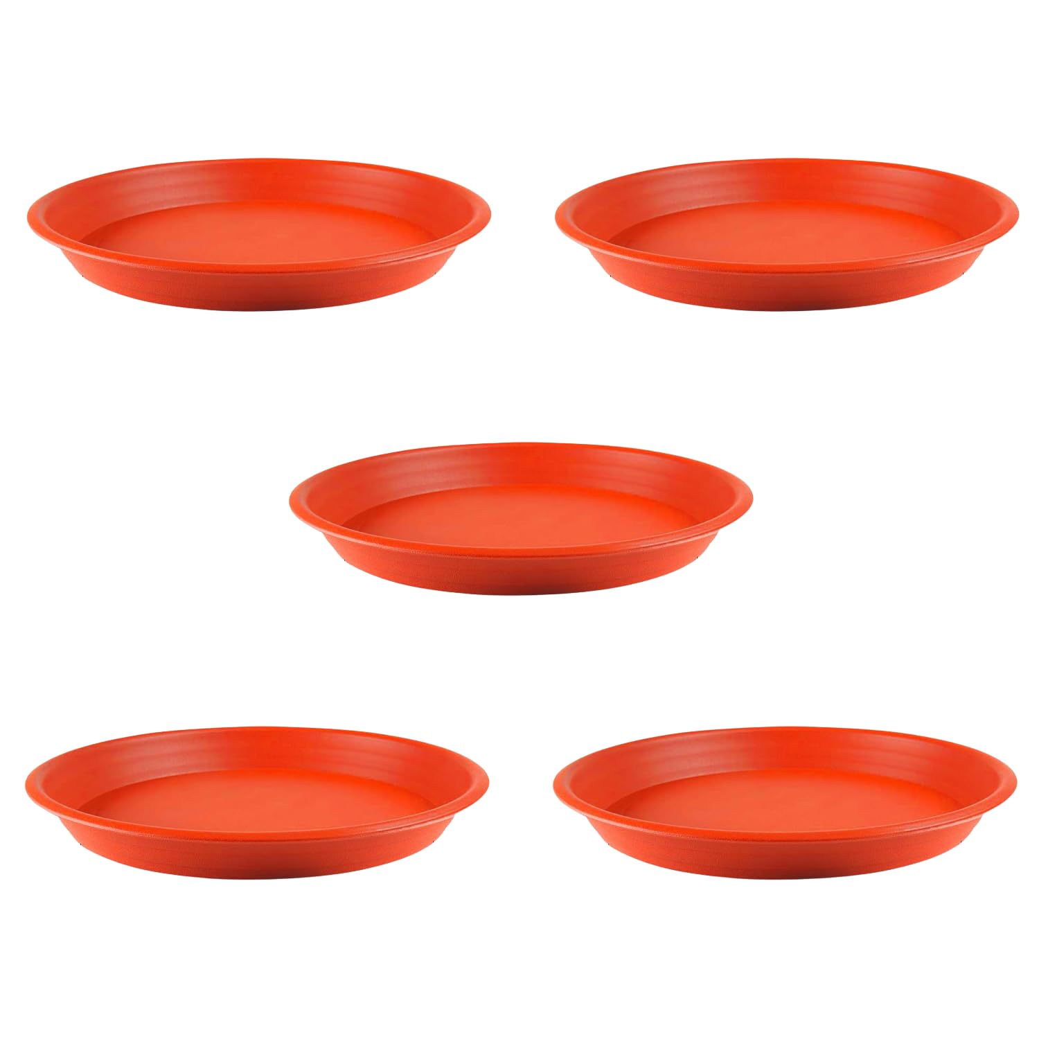 Hug A Plant|UV Treated Round Bottom Tray Suitable for 12 inch Round Plastic Pot|Heavy Duty Highly Durable Tray for Indoor Home & Garden Decor (30CM|12INCH, Terracotta) (Pack of 5) (B0CNPH4F29) Amazon Price History, Amazon Price Tracker