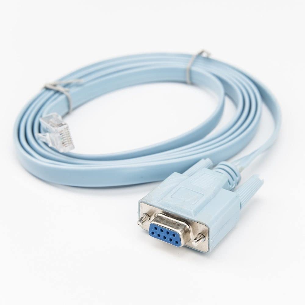Rocstor Premium Cisco Console Router Cable with RJ45 and DB9 connectors