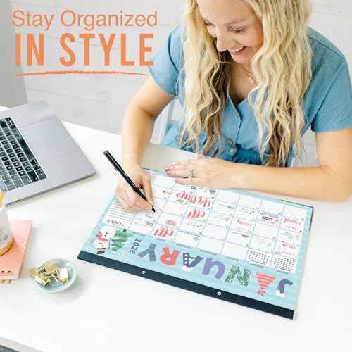 Image of Hadley Designs Large Teacher Desk Calendar 2026-2027 - Desktop Calendar 2026, 18-Month Academic Desk Calendars for School, Home & Office, Cute Classroom Must Haves, Back to School Teacher Gifts