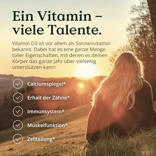 Vitamin D3 + K2 (50ml) - Hoch bioverfügbar durch Original K2VITAL® 99,7% all-trans - laborgeprüfte 1000 I.E. Vitamin D3 pro Tropfen (1700 Tropfen mit Vitamin D + Vitamin K) - in MCT-Öl - Hochdosiert