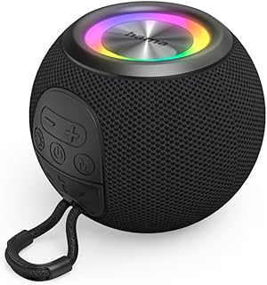 Hama | Altavoz Bluetooth (Altavoces inalámbricos 5W Potencia, iluminación led, 10H música, USB-C, conexión Jack 3.5mm) Negro