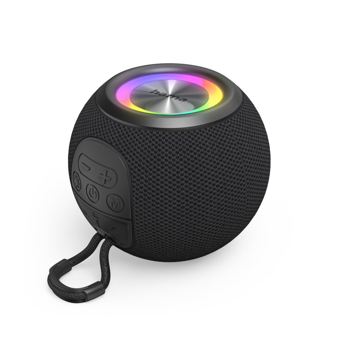 Hama | Altavoz Bluetooth (Altavoces inalámbricos 5W Potencia, iluminación led, 10H música, USB-C, conexión Jack 3.5mm) Negro