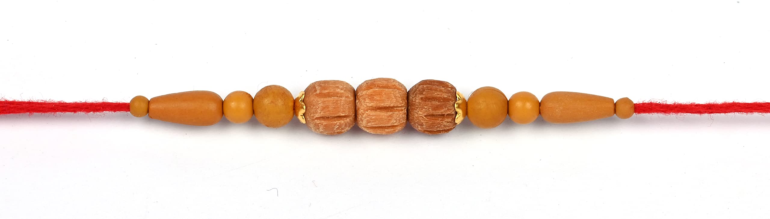 CO CANDAN Beads Rakhi for BHAI Multi Colour Size 7 INCH (Chandan 5610)