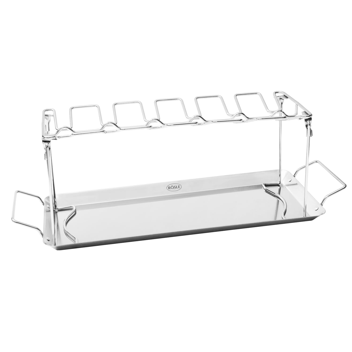RÖSLE Soporte para pollos para preparar alas y muslos, 12 presas, acero inoxidable 18/0