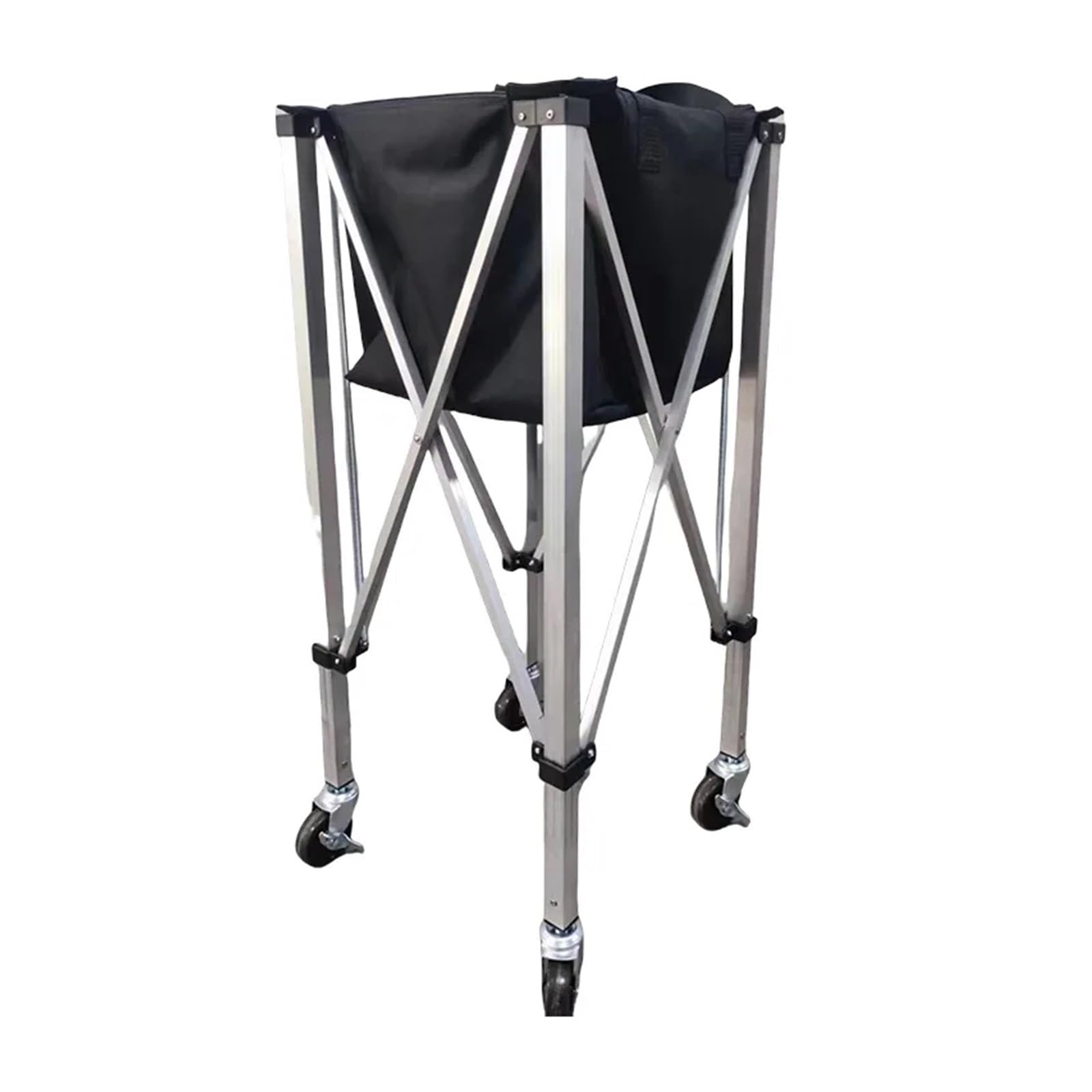 Hopper de Tenis Carrito de Tenis Plegable aleación Aluminio con Marco, Cesta móvil y portátil especializada