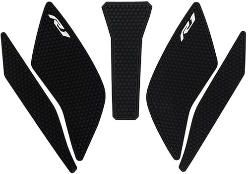 OSKOE Depósito de combustible para motocicleta Y&amaha YZF R1 R1M YZFR1 YZF-R1 2015-2021 Adhesivos en el lado de la motocicleta, almohadillas de