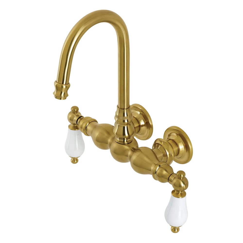 Mitigeur de baignoire Kingston Brass AE5T7 en laiton massif brossé
