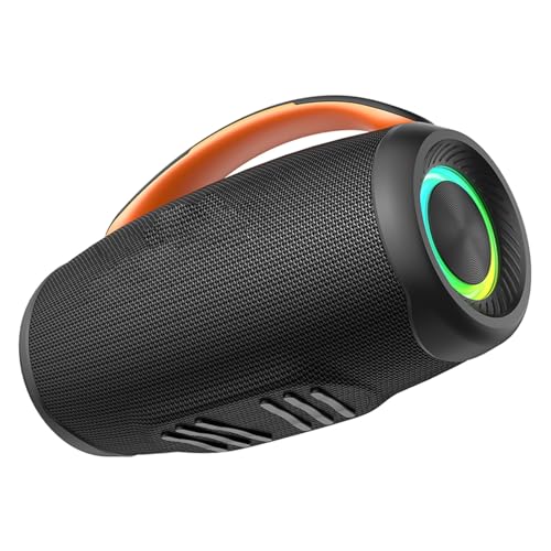 Basses puissantes 60W et stéréo sans fil pour ce haut-parleur nomade à éclairage RVB